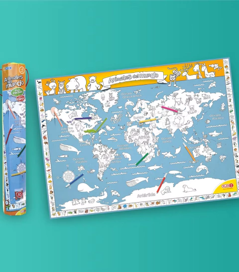 ANIMALES DEL MUNDO para pintar