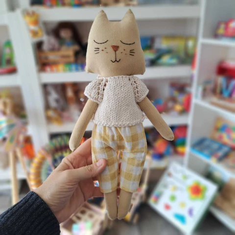 MUÑECO GATO DE TELA - comprar online