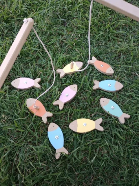 JUEGO DE PESCA MADERA - comprar online
