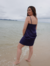 Vestidos Alças com Fivela Azul Navy - Ávora