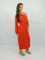 Vestido Manga Única Vermelho - comprar online