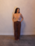 Calça Wide Leg Marrom - comprar online