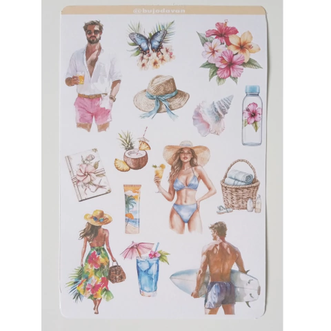 Adesivo Paraíso Tropical