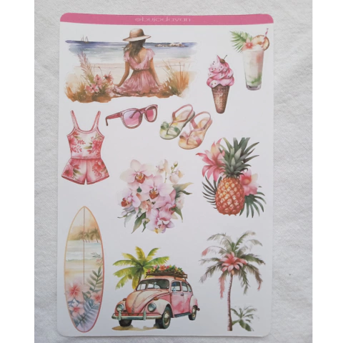 Adesivo Verão Tropical