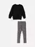 CONJUNTO BLUSA MOLETOM E LEGGING JACQUARD COM LAÇO MOMI na internet