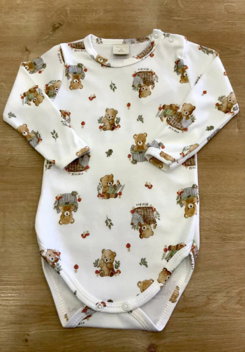 BODY MANGA LONGA URSINHO NO BOSQUE MINI&CO