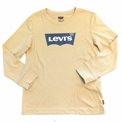 T-SHIRT MANGA LONGA BATWING CAQUI - LEVI'S