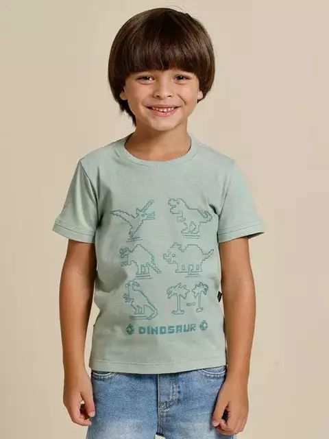 T-SHIRT MANGA CURTA DINO BANANA DANGER