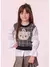 BLUSA TRICOT XADREZ URSINHA E MANGAS TRICOLINE PITUCHINHUS