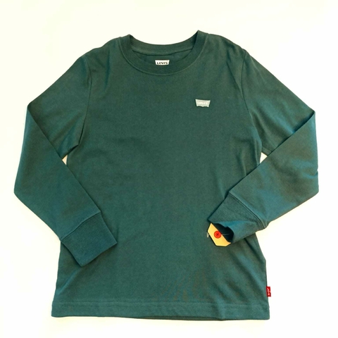 T-SHIRT MANGA LONGA LISA BORDADO LOGO LEVIS