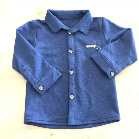 CAMISA MANGA LONGA MOLETINHO MARINHO - GROW UP