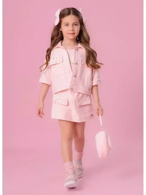 SAIA SHORT BOUCLE COM PÉROLAS E CAIXILHOS PITUCHINHUS - comprar online