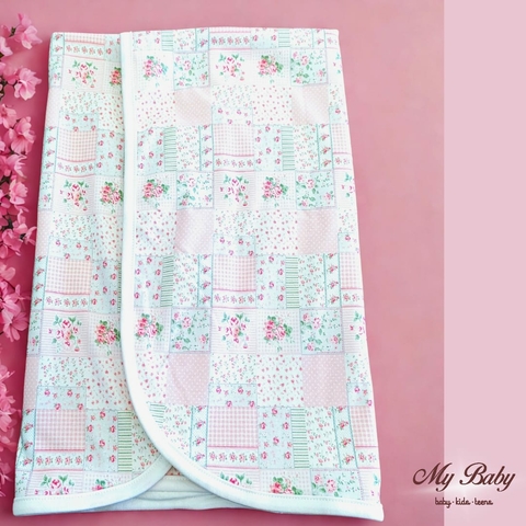 MANTA SUEDINE PATCHWORK FLORAL MINI&CO