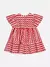 VESTIDO SIANINHA ONDINHAS VERMELHO E PEROLA - MOMI - My Baby