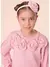 BLUSA TRICOT CROPPED FLORES APLICADAS PITUCHINHUS - comprar online