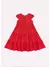 VESTIDO TRICOLINE BABADOS MULTI LACINHOS VERMELHO – PITUCHINHUS 27803 na internet