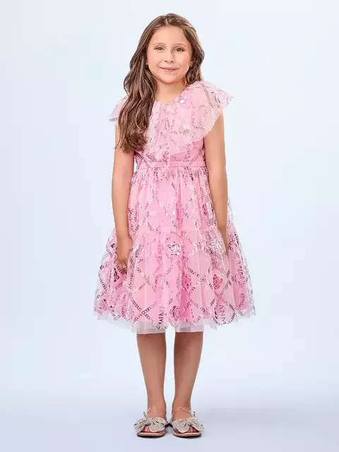 VESTIDO TULE ESTAMPA ANIME