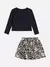CONJUNTO BLUSA MANGA LONGA E SAIA ONÇA SMILE MOMI - loja online