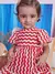 VESTIDO SIANINHA ONDINHAS VERMELHO E PEROLA - MOMI - comprar online