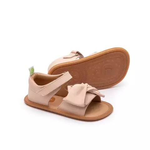 SANDALIA COURO SWIRLY COTTON CANDY TIP TOEY JOEY