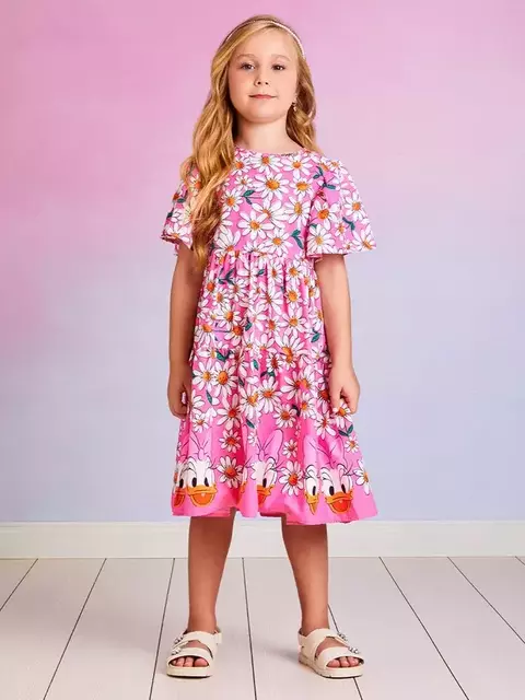 VESTIDO TECIDO BARRADO DAISY MOMI