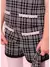SHORT TRICOT XADREZ COM BOLSO BORDADOS PITUCHINHUS na internet