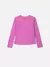 BLUSA CANELADA ROSA COM BORDADO ANIMÊ - My Baby