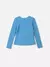 BLUSA CANELADA AZUL BORDADO ANIMÊ - comprar online
