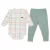 CONJUNTO BODY MANGA LONGA XADREZ E CALÇA SUEDINE MINI&CO