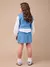 CONJUNTO TRICOT AZUL COM LAÇOS ANIMÊ - loja online