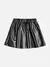 Imagem do SAIA COURINO COM RECORTES PRETO - MOMI