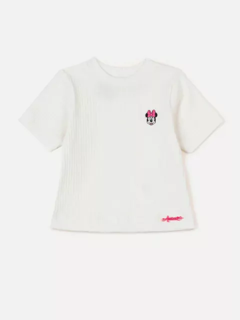 BLUSA MANGA CURTA CANELADA MINNIE ANIME