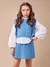 CONJUNTO TRICOT AZUL COM LAÇOS ANIMÊ - comprar online