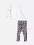 CONJUNTO BLUSA MOLETOM LAÇO E LEGGING JACQUARD LAÇOS MOMI na internet