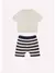 CONJUNTO BLUSA MANGA CURTA E BERMUDA LISTRADA PITUCHINHUS FOR BOYS na internet