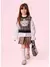 BLUSA TRICOT XADREZ URSINHA E MANGAS TRICOLINE PITUCHINHUS - comprar online