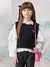 COLETE TRICOT DE PELINHOS PRETO - ANIME - comprar online