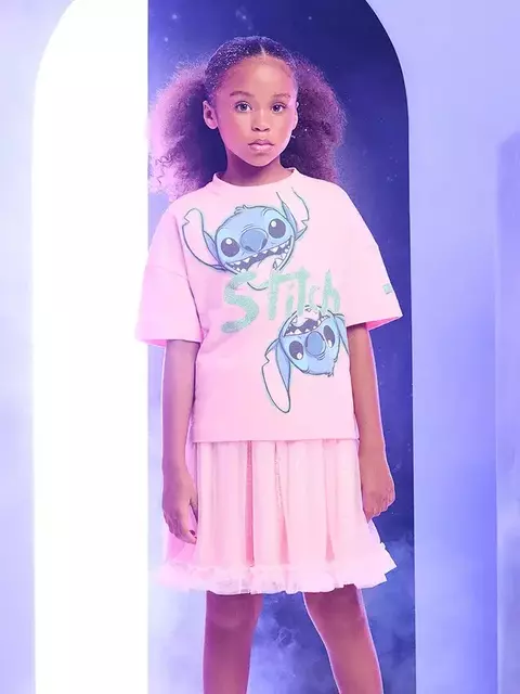 BLUSA STITCH COM STRASS ANIMÊ