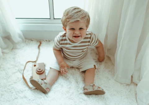 CONJUNTO BODY LISTRADO E BERMUDA MOLETOM GROW UP