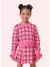 BLUSA TRICOT XADREZ COM BOLSOS LAPELA PITUCHINHUS - comprar online