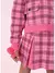 BLUSA TRICOT XADREZ COM BOLSOS LAPELA PITUCHINHUS - loja online