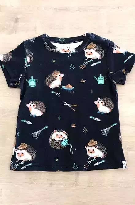 CAMISETA MANGA CURTA JARDINAGEM PRETO - THE MINI FOREST
