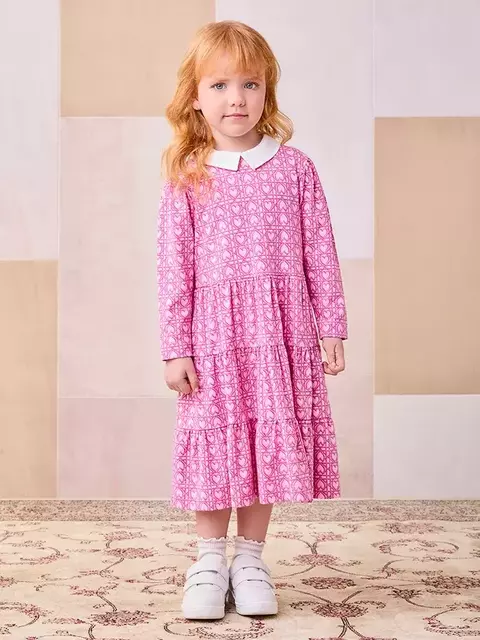 VESTIDO MANGA LONGA CORAÇÕES TRANÇADOS ANIMÊ - comprar online