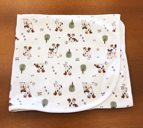 MANTA SUEDINE CACHORRINHOS NO PARQUE MINI&CO