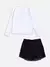 CONJUNTO BLUSA LAÇO E SAIA SHORT COURINO MOMI - comprar online