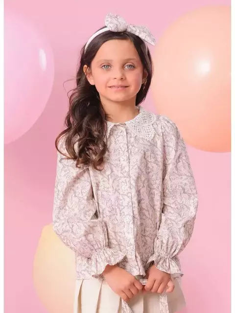 CAMISA ALGODÃO ESTAMPA FADAS E UNICÓRNIOS PITUCHINHUS - comprar online