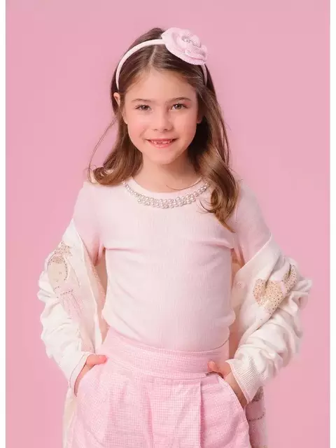 BLUSA RIBANA PÉROLAS E CRISTAIS PITUCHINHUS - comprar online