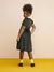 VESTIDO MANGA CURTA CANELADO VELUDO MOMI - comprar online