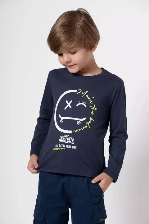 CAMISETA MANGA LONGA CREATIVE SMILE BANANA DANGER - comprar online