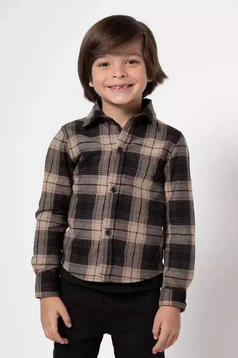 CAMISA FLANELADA XADREZ BANANA DANGER